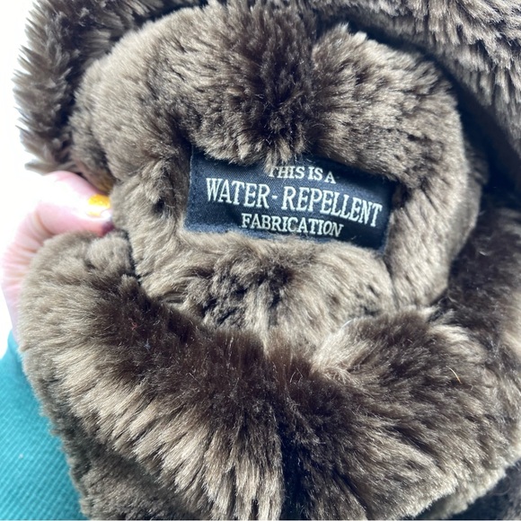 Eric Javits Vail Winter Hat In Brown Suede Water Repellent Adjustable Size - Picture 6 of 9